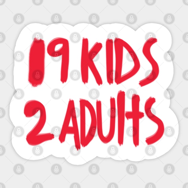 19 Kids 2 Adults Sticker by AteezStore